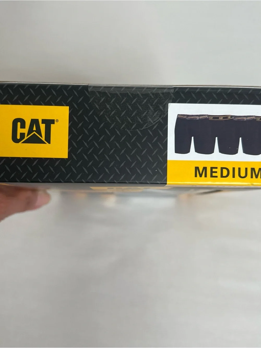 Cat 4 pack Performance Breathable Boxer Briefs - Black (Medium,with coutor pouch